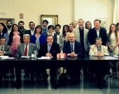 Los asistentes y organizadores del XIX Seminario Interuniversitario Internacional de Derecho Penal.