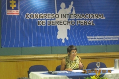 La Prof. Roso en el Congreso internacional de DP de la Fiscalía Gral. en Bogotá