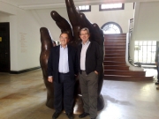 145. Bogotá, 27-9-2010, Museo Botero: Profs.  Luzón, J. de Vicente Remesal.