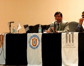12/08/2016. El Prof. Dr. Jaime Náquira Riveros durante su conferencia en las IX Jornadas del Norte de Derecho Penal y Procesal Penal
