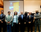 12/08/2016. Momento tras las IX Jornadas: de izq. a dcha., los Profs. Dr. Jonatan Valenzuela Saldías (Univ. de Chile), Dr. J. Náquira, Dra. Mª Magdalena Ossandón (Pontif U. Catól Chile), Prof. Dr. Dr. h.c. mult. Luzón Peña, Prof. Cristian Aguilar (Prof. Titular U.Central de Chile y Fiscal jefe región de Antofagasta) y Dr. Chr. Scheechler