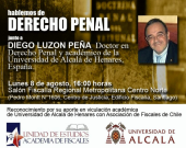 Cartel de la conferencia organizada por la Asociación Nacional de Fiscales de Chile. Salón Fiscalía Regional Metropolitana Centro Norte. Santiago, Chile. 8-8-2016