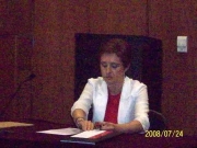 84. Univ. de Vigo, Facultad de CC. Jurídicas, 24 julio 2008 (tarde). Concurso a plaza de Prof. Contratado Doctor, adjudicada a la Prof. Marta García Mosquera: la candidata Prof. García Mosquera.