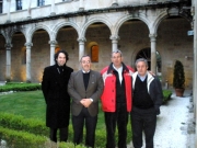 98. Leiro, Orense. 14 mayo 2010, Monasterio de San Clodio. Profs. Rodríguez Vázquez, Luzón, de Vicente, García Sobrado.