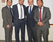21/07/2016. El Prof. Dr. Dr. h.c. mult. Luzón Peña tras su conferencia en la Univ. San Carlos de Guatemala