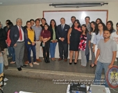 21/07/2016. El Prof. Dr. Dr. h.c. mult. Luzón Peña con alumnos de Licenciatura tras su conferencia en la Univ. San Carlos de Guatemala