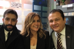 18-12-18 cena León 11 en Ezequiel.  Isab_ LuisMig Ramos_ Alfr Estévez