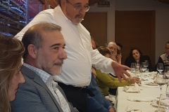 18-12-18 cena Leon 7 en Ezequiel.  Mart, Mig, Die, Nacho Bent, Steph