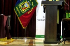11-10-2016. El Prof. Dr. Dr. h.c. mult. Luzón Peña durante la impartición de su Lectio Doctoralis