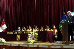 11-10-2016. El Prof. Dr. Dr. h.c. de Vicente Remesal imparte su conferencia tras su nombramiento
