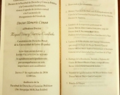 Imagen del programa de la ceremonia