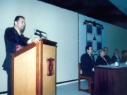 30. UCA Nicaragua, 18 nov. 2004: Investidura Prof. Luzón como Dr. h. c. Laudatio por el padrino Prof. Aráuz Ulloa.
