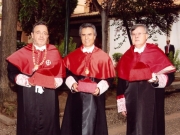 14. Claustro del rectorado de la Univ. Alcalá: Patronos de la FICP: Profs. Luzón, Mir Puig y Jorge Barreiro.