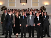 20. Escena del XI Seminario Interuniversitario Internacional de Derecho Penal (Homenaje al Prof. Mir por su Doctorado h. c.) Univ. Alcalá, Fac. Derecho, Escalera imperial, en 10-11 junio de 2008 (delante: Profs. de Vicente, Díaz, Corcoy, Mir, Schünemann, Luzón).