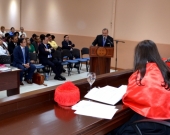 15-7-2016. Intervención del Prof. Dr. Dr. h.c. mult. Luzón Peña durante el solemne acto de defensa de la tesis doctoral de la Dra. Rizo Pereira.