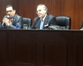 7-7-2016. El Prof. Dr. Aráuz Ulloa presenta al Prof. Dr. Dr. h.c. mult. Luzón Peña.