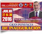 Cartel de la Gran ponencia de inauguración: “¿Pueden los delitos tributarios constituir delito previo a efectos del de lavado de activos?”. IV Jornada Preparatoria XIII CONADEPC Chimbote 2016 “Cuestiones actuales del sistema penal peruano. Crisis y desafíos”. Organizada por la Univ. Nacional de Piura, Perú. Auditorio Central “Manuel Moncloa y Ferreyra”. Perú