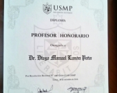 2016-9-16 titulo Prof. Honorario Univ. San Martin de Porres DLuzon, entrega 6 oct (2)