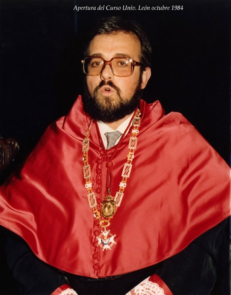 101. Univ. de León. Octubre 1984. Apertura del curso académico 1984/85. Prof. Luzón Peña.
