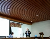 El Prof. González Lagier durante su ponencia