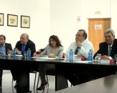 De izq. a dcha., los Profs. Dres. Portilla Contreras, Paredes Castañón (ponente), Roso Cañadillas (moderadora), Luzón Peña y de Vicente Remesal