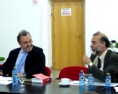 Los Profs. Dres. Luzón Peña (izq.) y Díaz y García Conlledo (dcha.).