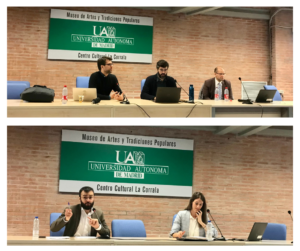 Arriba, de izq. a der.: Prof. Dr. Basso, Prof. Dr. Rodríguez Horcajo y Prof. Dr. Greco* Abajo: Prof. Dr. Leopoldo Puente* y Sra. Andrea Bravo