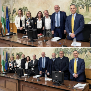 Prof. Dra. Dª Cruz Blanca y autoridades del concurso.